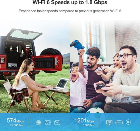 USB WiFi Adapter，AC1300Mbps Dual Band 5dBi High Gain Antenna 2.4GHz/ 5GHz Wireless Network Adapter for PC，Supports Windows /8/10/11 in Kuwait