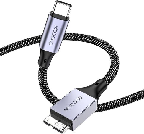 USB C Male to Micro B Cable(1M), Micro B to USB3.0 C Male Cable, USB C to Micro B Hard Drive Cable Compatible with Toshiba,Seagate,WD External Hard Drive,Galaxy S8/S9/S10, etc in Saudi Arabia