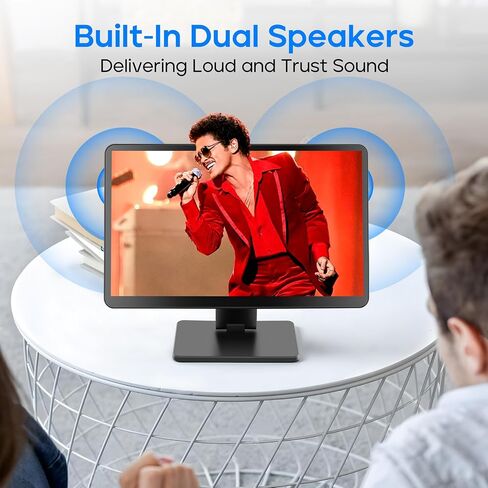 Touch Screen Monitor with Case,ROADOM 10.1’’ Raspberry Pi Screen, IPS FHD 1024×600,Responsive and Smooth Touch,Dual Built-in Speakers,HDMI Input,Compatible with Raspberry Pi 5/4/3/Zero,Versatile Stand in Saudi Arabia