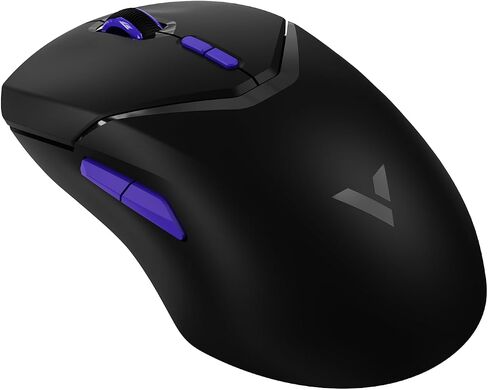 Rapoo VT9PRO 4K Wireless Gaming Mouse, PAW 3398 Sensor, 26000 DPI, 4KHz Polling Rate, 0.25ms Response Time, Lightweight, 10 Programmable Buttons, 180h Battery Life, On-Board Memory, PC - Black in Saudi Arabia
