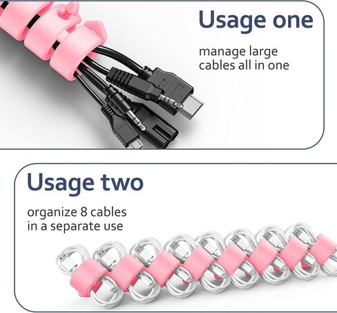 Cord Organizer Reusable Cable Straps Clips Wire Ties Charging Cord Power Cord Earphone Headphone Wrap Multipurpose Winder Holder Keeper Manager Management(Set of 9) in Saudi Arabia