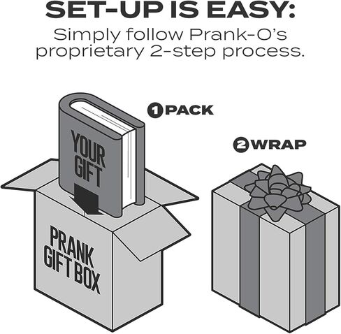 Prank-O Prank Gift Box، كيس بودنغ، صندوق هدايا فارغ، نكتة عملية لهدايا عيد الميلاد، تغليف هدايا العطلات، صندوق هدايا الفيل الأبيض، فكرة هدية مضحكة in Kuwait