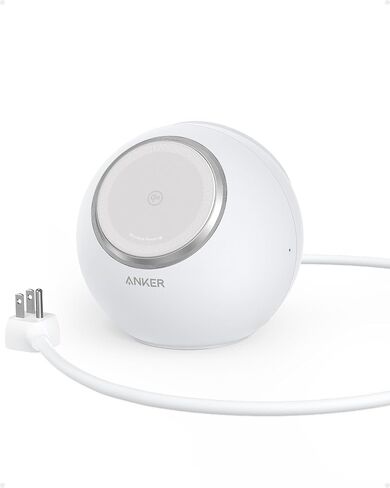 محطة شحن مغناطيسية Anker MagGo، شاحن لاسلكي MagSafe فائق السرعة معتمد من Qi2 بقدرة 15 وات لهاتف iPhone 15/14/13، وشريط طاقة 8 في 1 مع 3 تيار متردد و4 شاحن سطح مكتب USB لأجهزة MacBook والمزيد in Kuwait