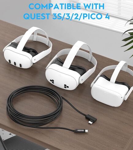 كابل وصلة 10FT متوافق مع Meta Quest 3S/3/2/Pro، USB C إلى USB C in Kuwait
