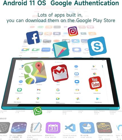 Tablet 10 Inch Tablets, Google Android Tablet 10", Quad-Core Processor Tableta Computer with 32GB ROM 2GB RAM, 2MP+8MP Camera WiFi BT 10.1 in HD Display Tab, 6000mAh Long Battery Life Tablets PC NEW. in Saudi Arabia