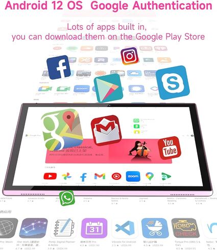 Tablet 10 Inch Tablets, Google Android Tablet 10", Quad-Core Processor Tableta Computer with 32GB ROM 2GB RAM, 2MP+8MP Camera WiFi BT 10.1 in HD Display Tab, 6000mAh Long Battery Life Tablets PC NEW. in Kuwait