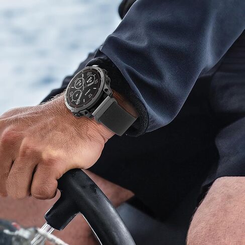 متوافق مع شريط Garmin Fenix ​​7X/6X/5X، أشرطة نايلون سهلة التركيب 26 مم لـ Garmin Fenix ​​3/5X Plus/6X Pro/Tactix Delta/Enduro 2 Bands in Kuwait