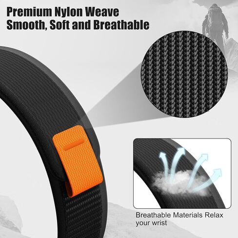 Compatible for Garmin Fenix 7X/6X/5X Band, 26mm Easy Fit Nylon Straps for Garmin Fenix 3/5X Plus/6X Pro/Tactix Delta/Enduro 2 Bands in Kuwait