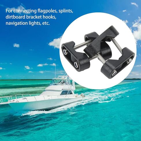 2Pcs Nylon Marine Boat Nylon Rail Mount Bracket Fits for Tube Kayak Canoe Boat Dinghy Yacht Accessories in Saudi Arabia