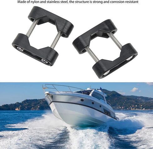 2Pcs Nylon Marine Boat Nylon Rail Mount Bracket Fits for Tube Kayak Canoe Boat Dinghy Yacht Accessories in Saudi Arabia