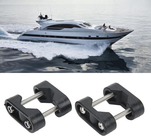 2Pcs Nylon Marine Boat Nylon Rail Mount Bracket Fits for Tube Kayak Canoe Boat Dinghy Yacht Accessories in Saudi Arabia