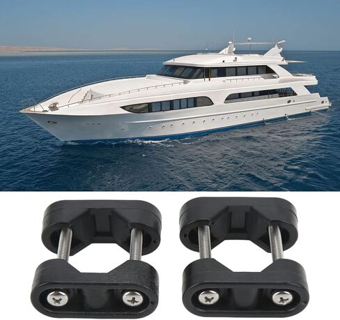 2Pcs Nylon Marine Boat Nylon Rail Mount Bracket Fits for Tube Kayak Canoe Boat Dinghy Yacht Accessories in Saudi Arabia