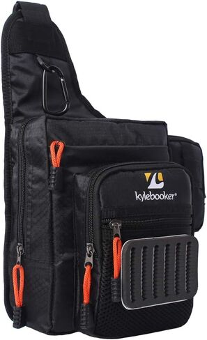 Kylebooker Fly Fishing Sling Pack Adjustable Fishing Tackle Shoulder Bag Gear Accessory Organizer Stream Waist Bag in Saudi Arabia