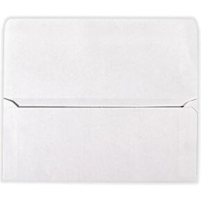 LUXPaper Currency Envelopes | 2 7/8" x 6 1/2" | White | 70lb. Text | 50 Qty