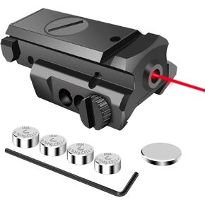 Red/Blue/Green Dot Laser Sight Compact Shockproof with Picatinny Weaver Rail for Pistol Handgun Gun Rifle USB Tup-C Charging Cable