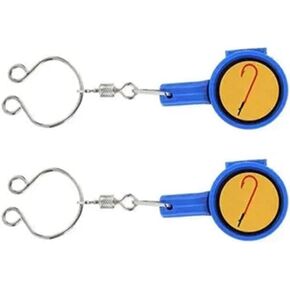 2Pcs Blue Fishhook Storage Box Quick Knot Tool Fast Tie Knotter Lakes Tackle Outdoor Fishing Cutter Supplies Portable Fly Tying Equipment