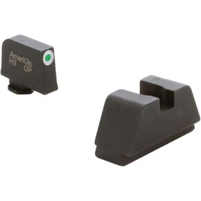 AMERIGLO Optic Compatible XL Tall Green Tritium Front - 0.315" Rear - 0.394" Square Notch Sight Set Compatible with All Glocks