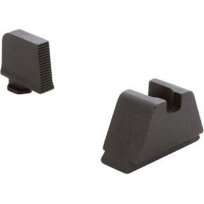 AMERIGLO Optic 3XL Tall Black Serrated .365" Front, .451" Flat Black Rear Sight Set - Compatible with All Glock Models