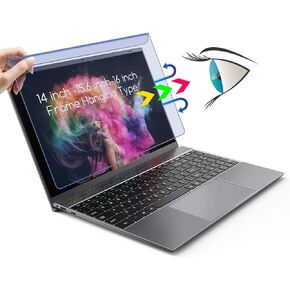 15.6"Anti Blue Light Blocking Screen Protector Panel for HP Dell Lenovo Asus Acer Samsung etc 15.6 inch Laptop Portable Monitor Notebook Monitor(Display 16:9) Frame Hanging Type,Anti-UV Eye Protection