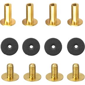 5043K Suspender Lock Set 4 Pack, Hanging System Accessories for Western Leather Suspender Tool Bags and Vests