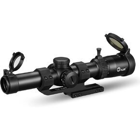 CVLIFE EagleFeather 1-8x24 LPVO Rifle Scope with 30mm Cantilever Mount, SFP Illuminated BDC Reticle Scope with Zero Reset for Hunting