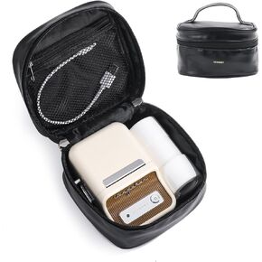 NIIMBOT B21 Label Maker Case Portable Case for B1 Label Maker, Compatible with M110 T50M PM220 Label Printer Box, Black