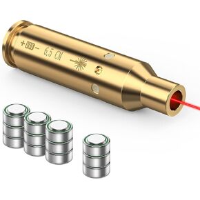 EZshoot 6.5 Laser Bore Sight Red Laser for 6.5CM/6.5Grendel Bore Sighter Laser Boresighter with Sets of Batteries