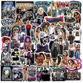 Homies Stickers, 100PCs, Cool Aesthetic Vinyl Stickers and Decals, Laptop Water Bottle for Hydro Flask, Car, Planner, Skateboard, Kids, Toddlers, Adults, Holiday Gifts Stickers[Homies100]