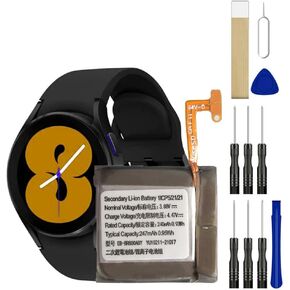 for R860 Replacement Battery EB-BR880ABY Battery for Samsung Galaxy Watch 4 40mm SM-R860 Battery Watch4 Classic 42mm R885 R885U SM-R885UZKAXAA SM-R885UZSAXAA Smartwatch Battery Free Adhesive Tool