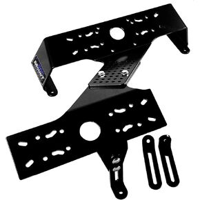 PROcise DEK-It Fish Finder Mounts for Boats, Dual Unit Stacker Fish Finder Mount, Depth Finder Mount and Other Fishing Accessories, Marine-Grade Aluminum, Secure and Rust-Proof