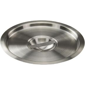 Winco 6 Quart Heavy-Duty Stainless Steel Bain Marie Cover for Winco BAMN-6