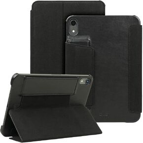 Alto Leather Folio Case for iPad Mini 6, Premium Italian Leather Case for Apple iPad Mini 6th Gen (Raven Black)