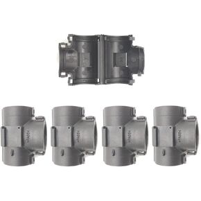 Wire Loom Tee Connector Openable Convolute Tubing T Fitting for 1/4" Conduit (5-Pack)