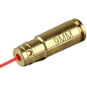 Red Dot 9mm 9 mm Laser Bore Sighter Boresight Hunting Tool 9 mm Cartridge Bore Sight Red Laser boresighter