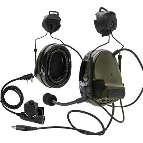 HEARFALCOM Comta III Tactical Headset Helmet ARC Rail Adapter Bracket Version Noise Cancelling Pickup Shooting Headset