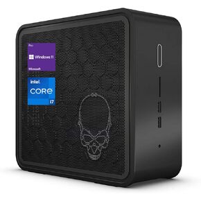 Intel NUC 9 Business Mini PC Desktop, Core i7-9750H, 64GB RAM, 2TB SSD, HDMI, RJ-45, SD Card Reader, Thunderbolt, Wi-Fi 6, Windows 11 Pro, Black, NUC9QN
