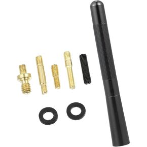 1 Set 12cm 4.7 Inch Universal Car AM FM Radio Signal Antenna Mast for for Jeep for Dodge for Ram for Ford for Toyota Carbon Fiber Pattern Black Item Replacement