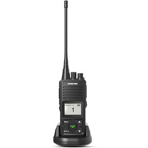 SAMCOM 3000mAh Two Way Radios Long Range Rechargeable High Power, Walkie Talkies for Adults Commercial Programmable Heavy Duty 2-Way Radios UHF Handheld Radios Walkie Talkies with Earpieces, 2 Packs