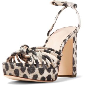 Platform Heels for Women Denim Chunky High Heel Sandals Peep Open Toe Ankle Buckle Strap Backless Heeled Sandals Casual Comfort Dress Sandals Shoes