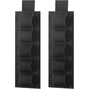 FUNANASUN Shotgun Shell Holder 12 Gauge Shell Holder Shotgun Accessories Adhesive Side Saddle for Rifle Shotgun Cartridge