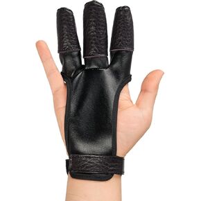 S F Archery Gloves Fingers Tabs Three Finger Protected Design Archery Finger tab Archery Protective Gear Accessories Archery Accessories for Men Women & Youth