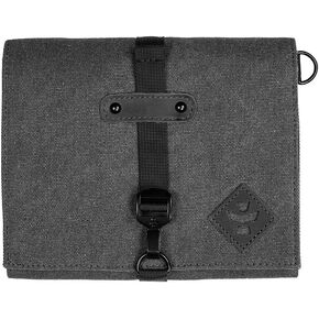 Revelry Supply Carrying Case All-in-one Kit, Lockable with 2 Pockets, Tray and Spice Grinder (Smoke)