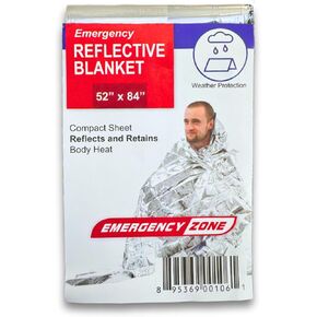 [1 Pack] Thermal Reflective Emergency Blanket 52"x84" | Emergency Mylar Blankets | Survival Blanket for Survival Supplies | Camping, Hiking, or Emergencies