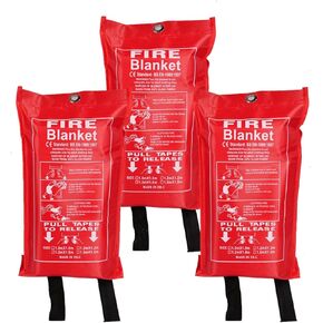 3pcs 39 in X 39 in Emergency Fire Blanket Fiberglass Fire Retardant Blankets Fire Blanket Fire Suppression Blanket for Kitchen for Home School Fireplace Grill Car Office Warehouse