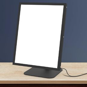 Light Therapy Lamp, UV-Free Happy Lamp 10000 Lux Desk Sun Lamp with 3 Timing Modes & 6 Brightness & 3 Colors Daylight lamp for Relaxing/Working/Studying