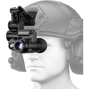 GOYOJO Night Vision Goggles, Tactical Night Vision Monocular, Head Mounted Infrared NVG, Gift for Men Him, 1080P HD with 6X Digital Zoom for 100% Darkness, Hunting Outdoor Surveillance Camping