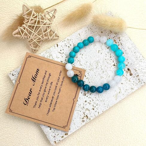 Back to School To My Daughter Bracelet Gift from Mom Dad, First Day of School Gift for Her, Pink Stone Bracelet Birthday Graduation Christmas Gifts for Girls from 5-25(Light Pink) in Kuwait