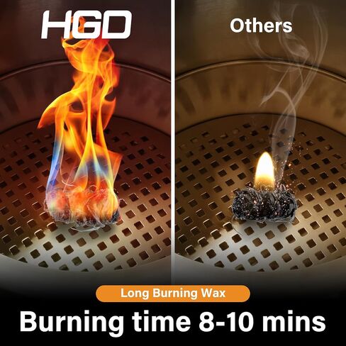 HGD (200 قطعة من مشعلات النار لنيران المخيمات، مبدئات الفحم الطبيعي، مشعل المدخنة لشواية الفحم، للاستخدام الداخلي والخارجي، مقاوم للطقس in Kuwait