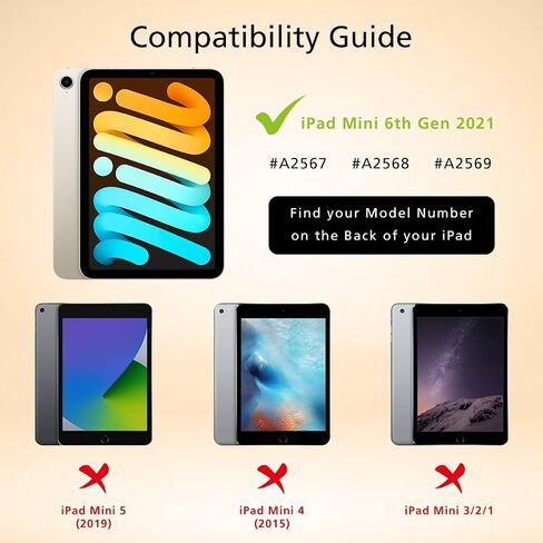 حافظة ألتو جلدية قابلة للطي لجهاز iPad Mini 6، حافظة جلدية إيطالية فاخرة لجهاز Apple iPad Mini الجيل السادس (أسود داكن) in Kuwait