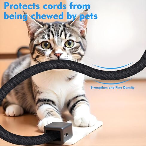 Cord Protectors from Pets No Chew 9.84 ft Wire Covers Cords Flexible Cable Sleeve Appliance Cord Organizer Cable Management for USB Charger Power Audio Video Computer Cords in Saudi Arabia